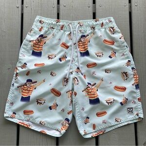 RSVLTS x The Sandlot The Great Bambino AOP Men’s Swim Trunks Size Small Hybrid